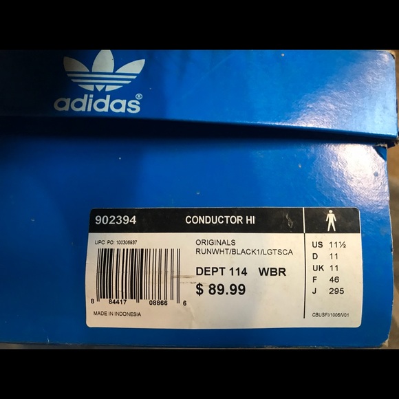 Adidas High Tops, size 11.5 - Picture 3 of 3